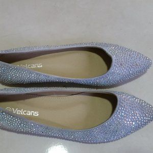 NEW VELCANS Sparkly Pearl   Women Shoes